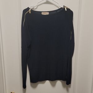 MICHAEL Michael Kors Black and Tan Sweater